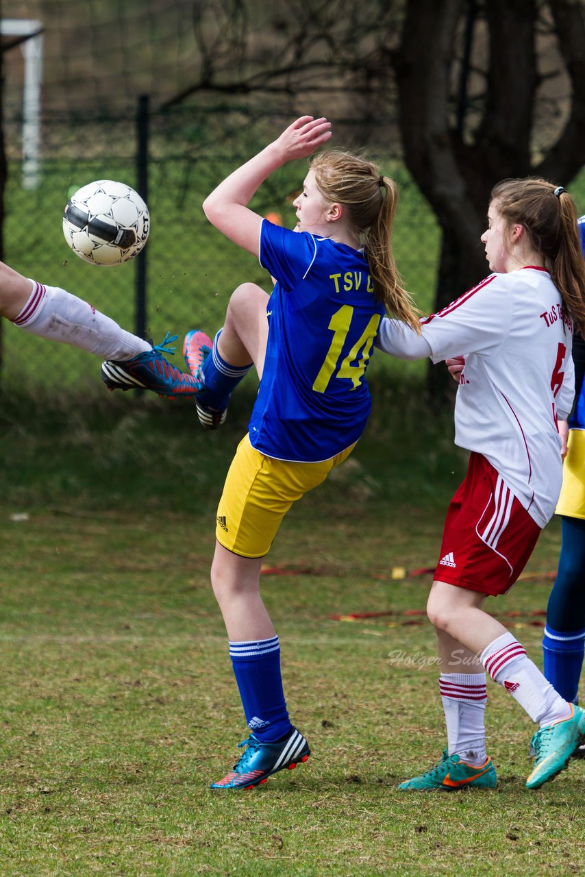 Bild 389 - B-Juniorinnen Tus Tensfeld - TSV Gnutz o.W. : Ergebnis: 1:3